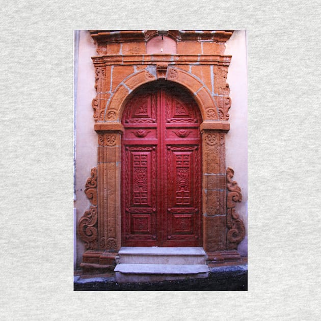 A Red Door in Calascibetta, Sicily 2012 by IgorPozdnyakov